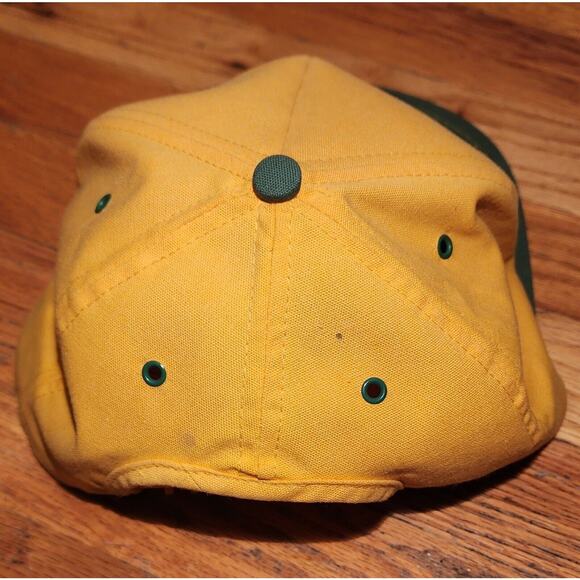 Vintage Dekalb Seed Corn Kap King Farm Hat Trucker Cap Yellow Snapback 1989 USA - Picture 2 of 8